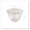Eco-Products 48 oz. Renewable and Compostable Plastic Salad Bowls with Lids - Clear (150/Carton)